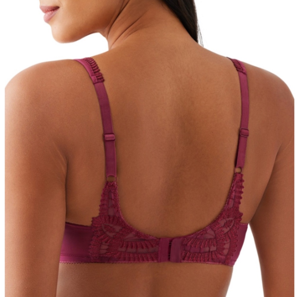 Wacoal Wine Lace Underwire Bra - Picture 2 of 5